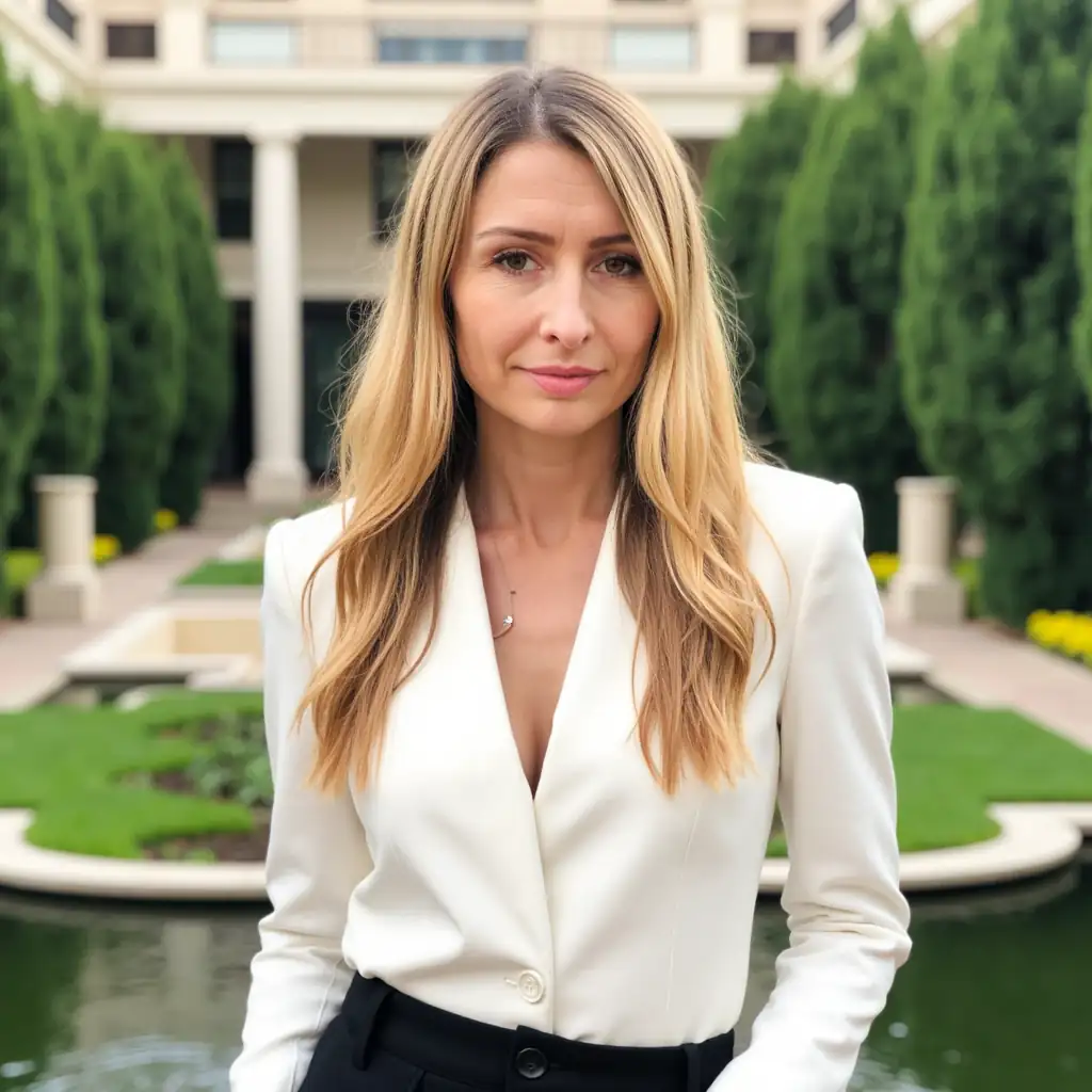 Элегантный сад - пример ИИ фотосессии